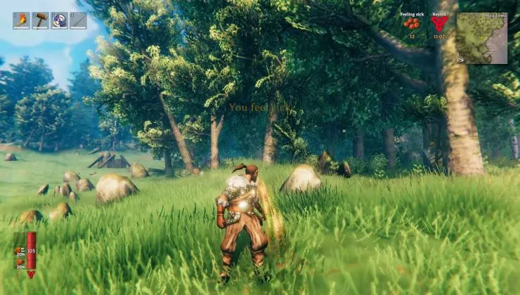 Valheim lässt dich in Hearth &amp; Home all dein Essen erbrechen.